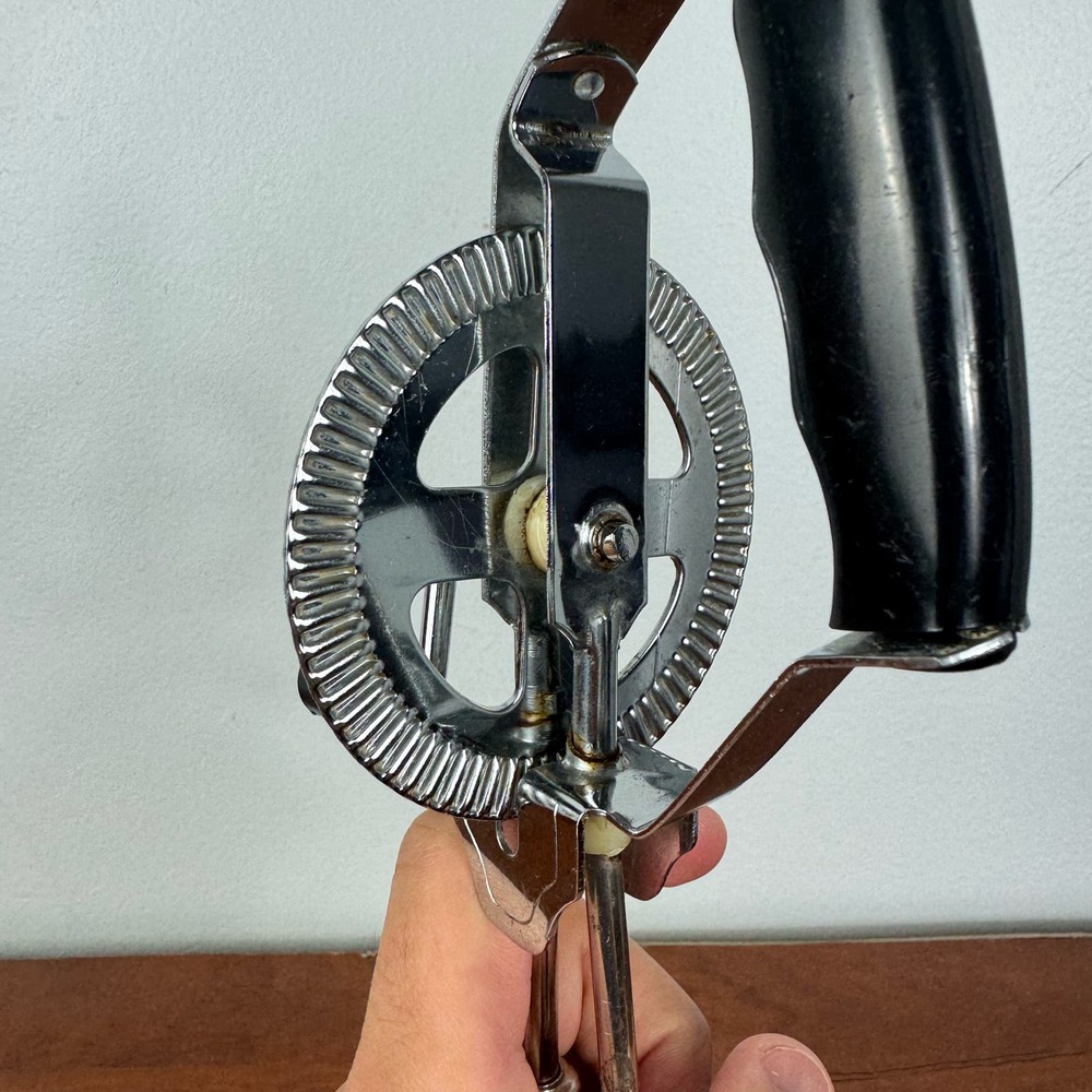 Vintage Double HandHeld Egg Beater Stainless Steel